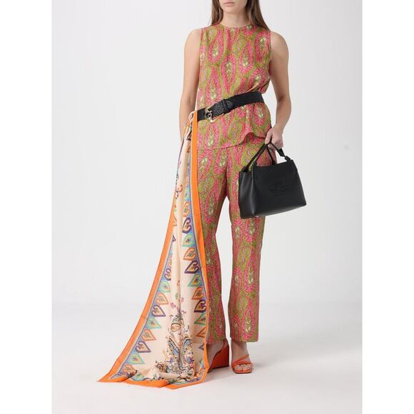 Etro Scarf Woman Yellow Cream - Picture 4 of 4